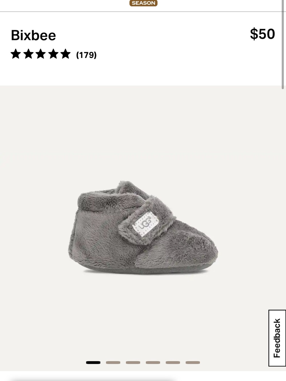 UGG Kids Bixbee NWOT